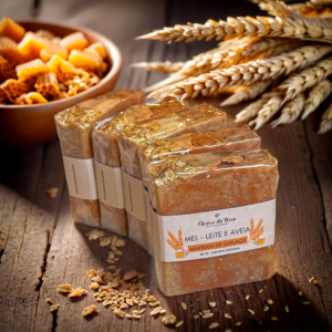 Sabonete leite, aveia e mel