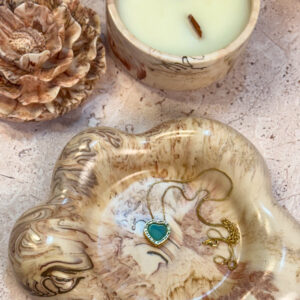 Bandeja decorativa em resina