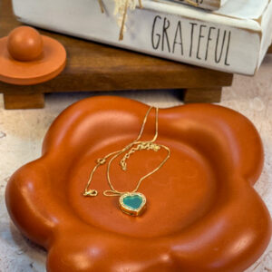 Bandeja decorativa em resina