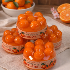 Sabonete massageador de bergamota