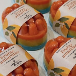 SABONETE MASSAGEADOR FRUTAS AMARELAS