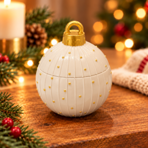 VELA BOLA DE NATAL - BLACK VANILLA