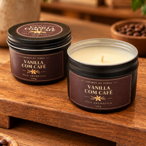 VELA VANILLA COM CAFÉ - 120 GR