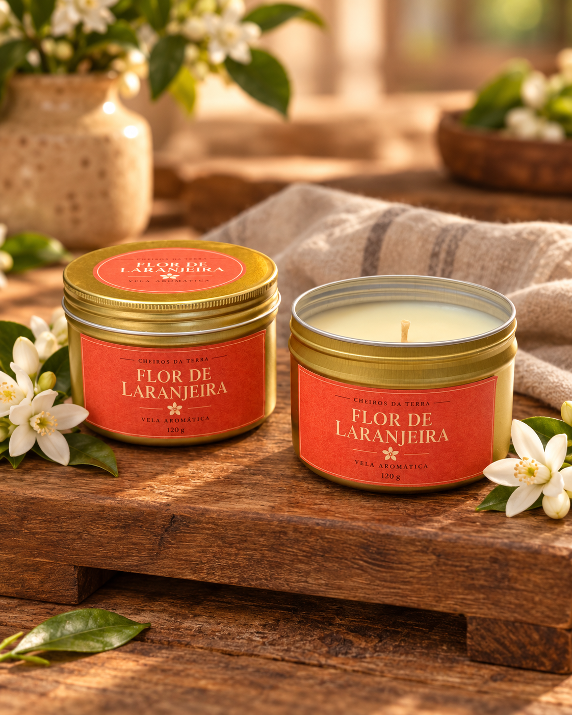 VELA FLOR DE LARANJEIRA - 120 GR